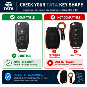 Tata 3 Button flip key shape compatibility guide
