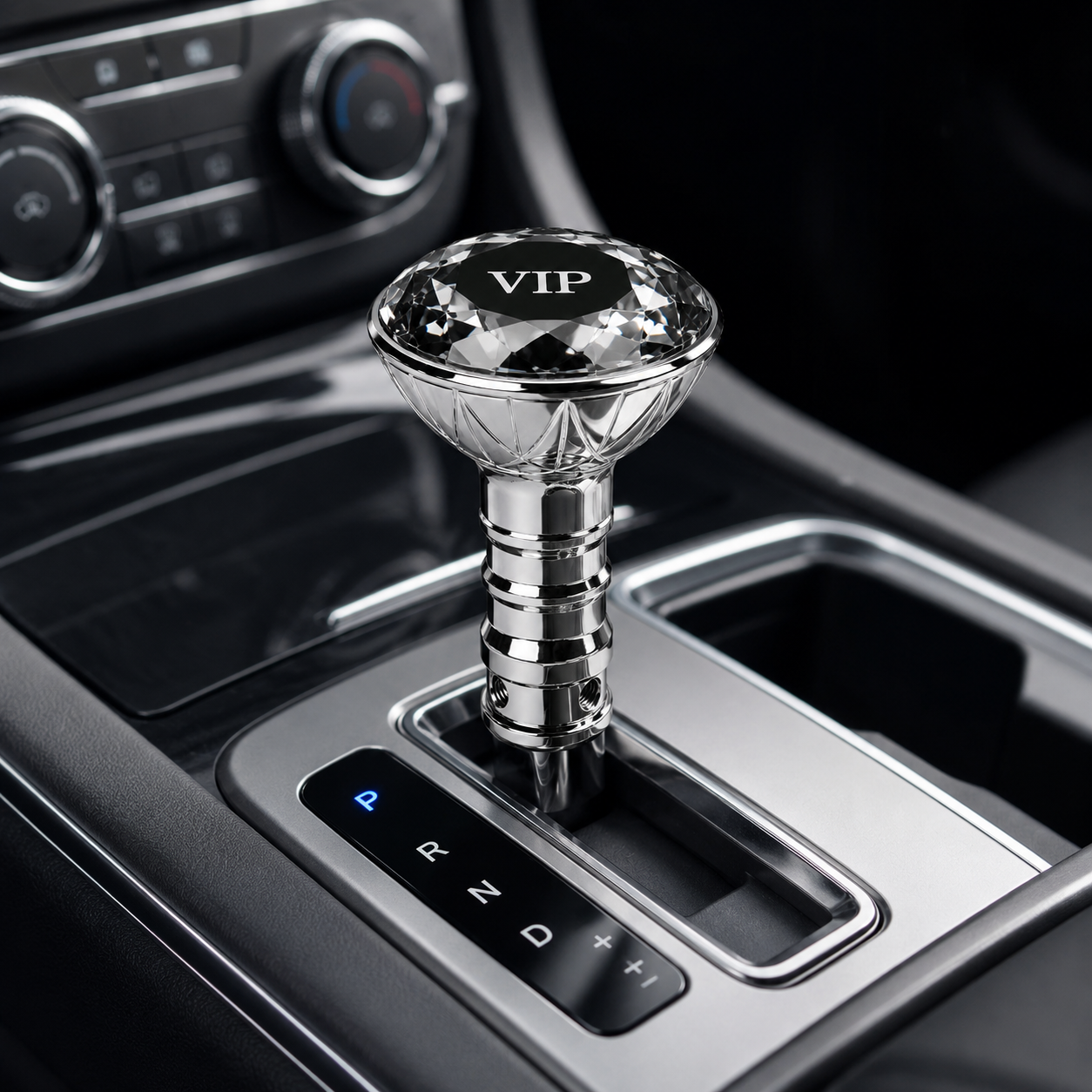 VIP Crystal Rotating Gear Shift Knob for Manual Cars Universal Diamond Crystal Spinner Gear Lever Knob