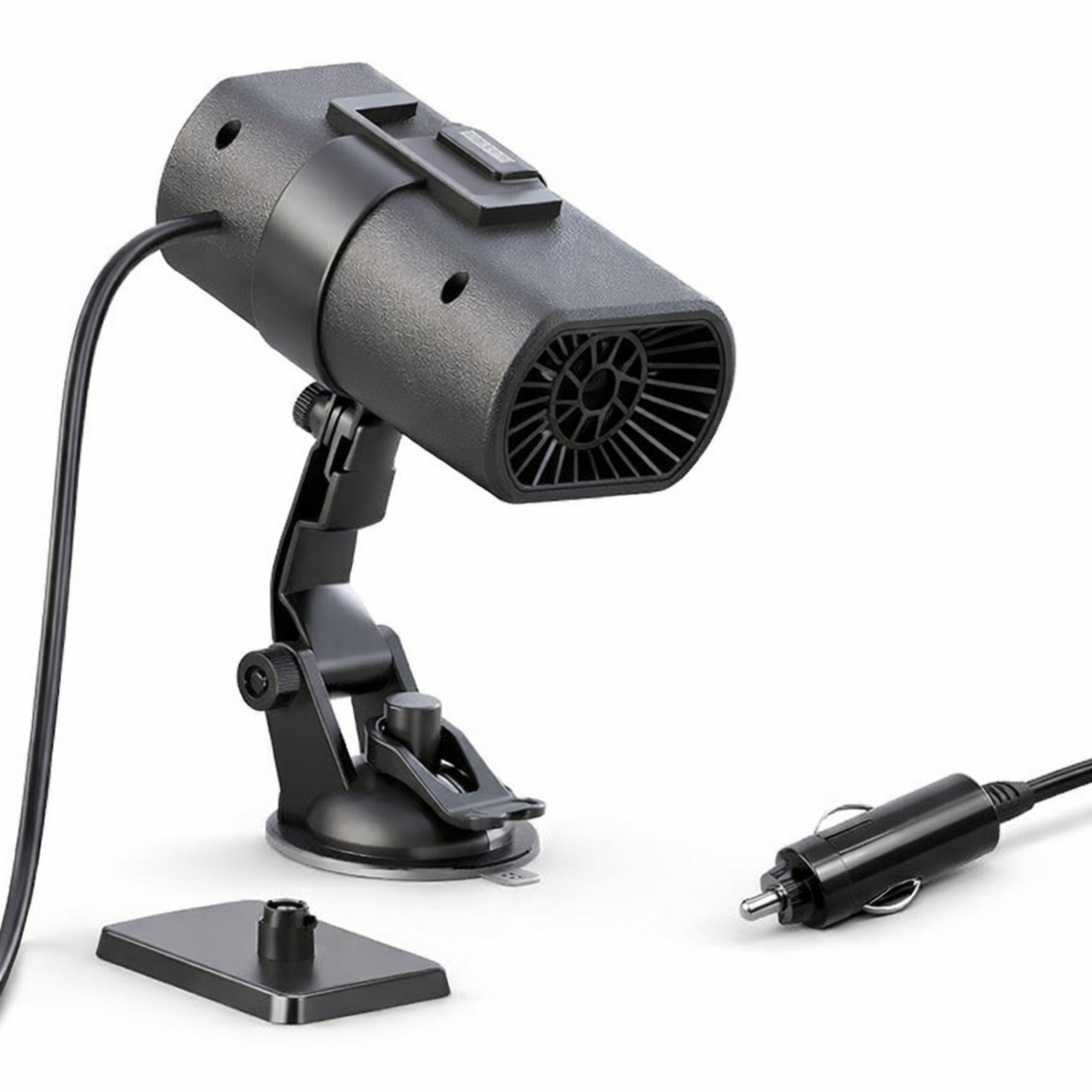 2-in-1 Portable Car Heater 12V 200W, Fast Heating Defogger & Defroster, Mini Heater