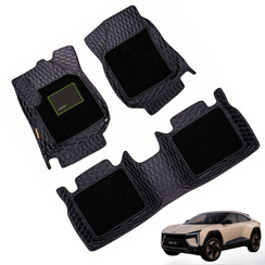Car Floor Mats for Mahindra BE 6 Hybrid (2026 Onwards) Complete Set | All Weather 9D Luxury Premium Car Mat