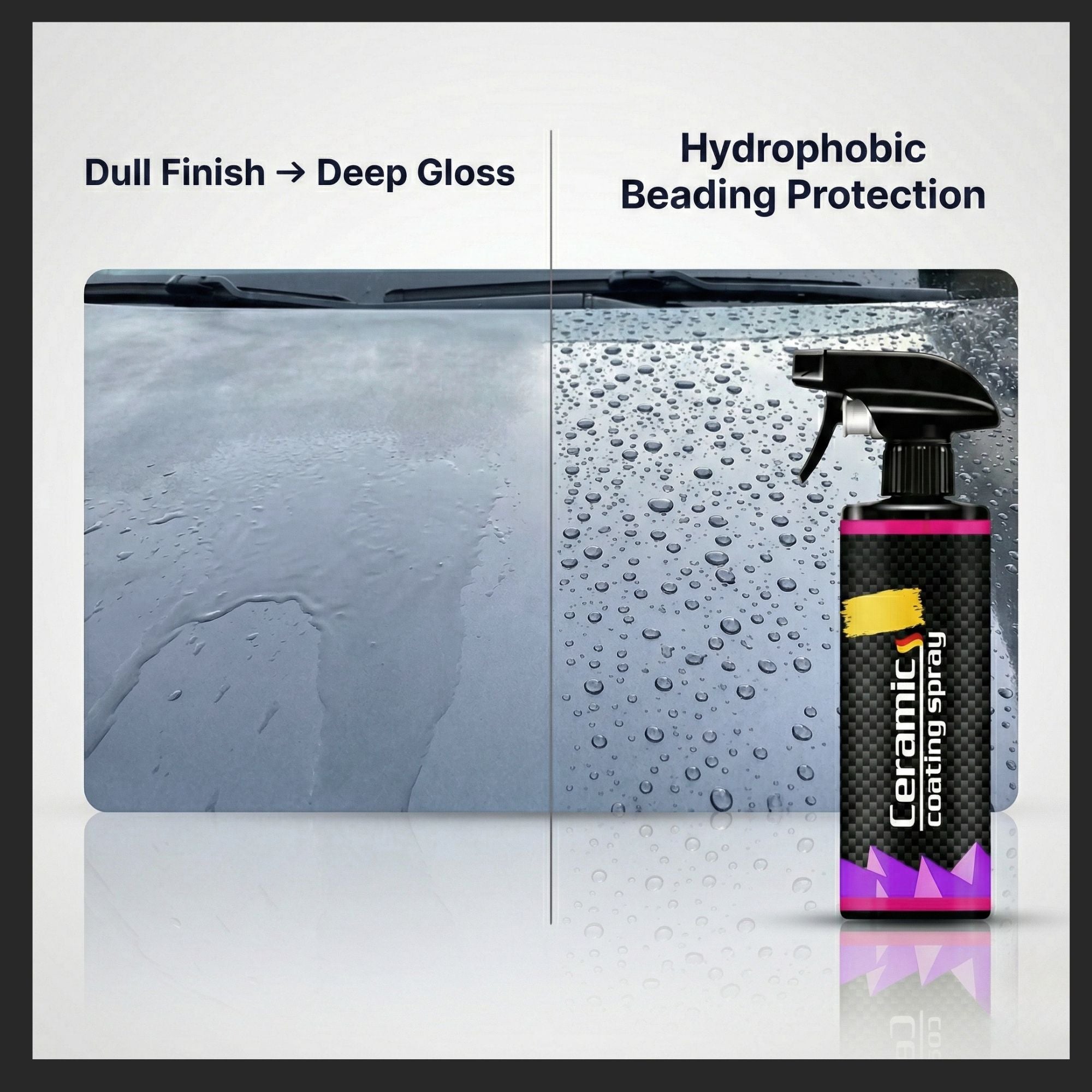 Ceramic Spray Coating for Cars, High Shine Car Wax with Paint Protection