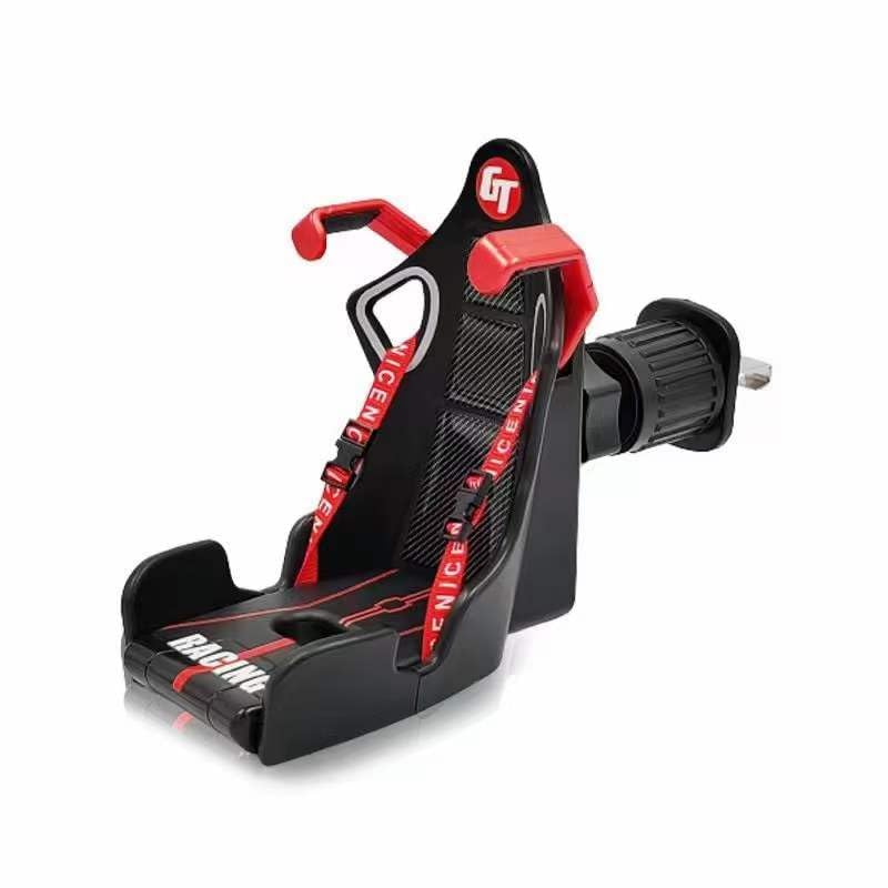 Car Seat-Shaped Phone Mount, Universal Dashboard Holder for All Smartphones, Adjustable Grip