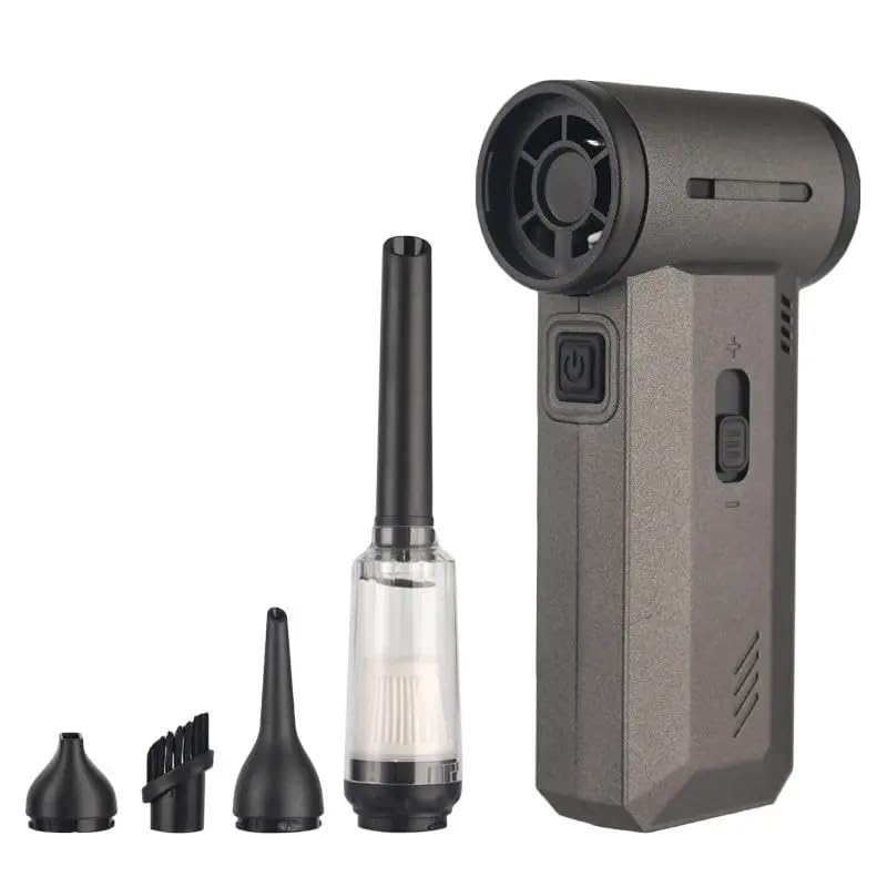 High-Speed Mini Turbo Air Blower 130000 RPM, Cordless Jet Fan for Electronics & Car Cleaning