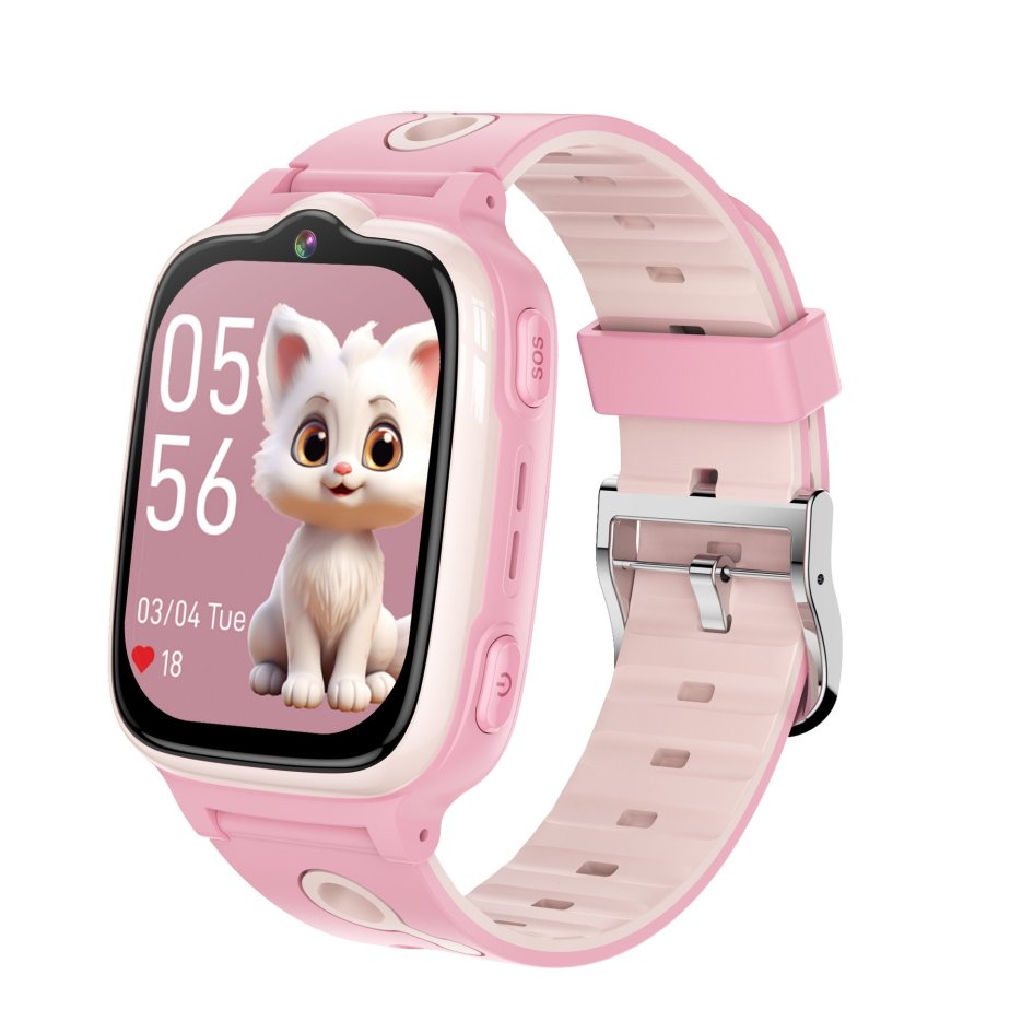 W19 4G Kids Smart Watch with GPS Tracker, Video Call, HD Camera, SOS, WiFi LBS Positioning