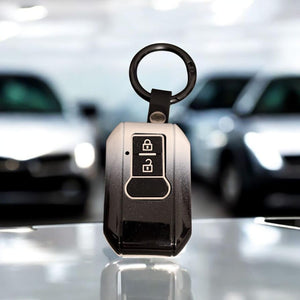 EV Master Suzuki Key Cover for Baleno Grand Vitara XL6 Swift Brezza Fronx Urban Cruiser Glanza Hyryder 2 Button - ABS Carbon Key Shell