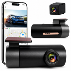 L33 Plus Dual Dash Camera with Front & Rear 1080P Recording, WiFi App Control & G-Sensor