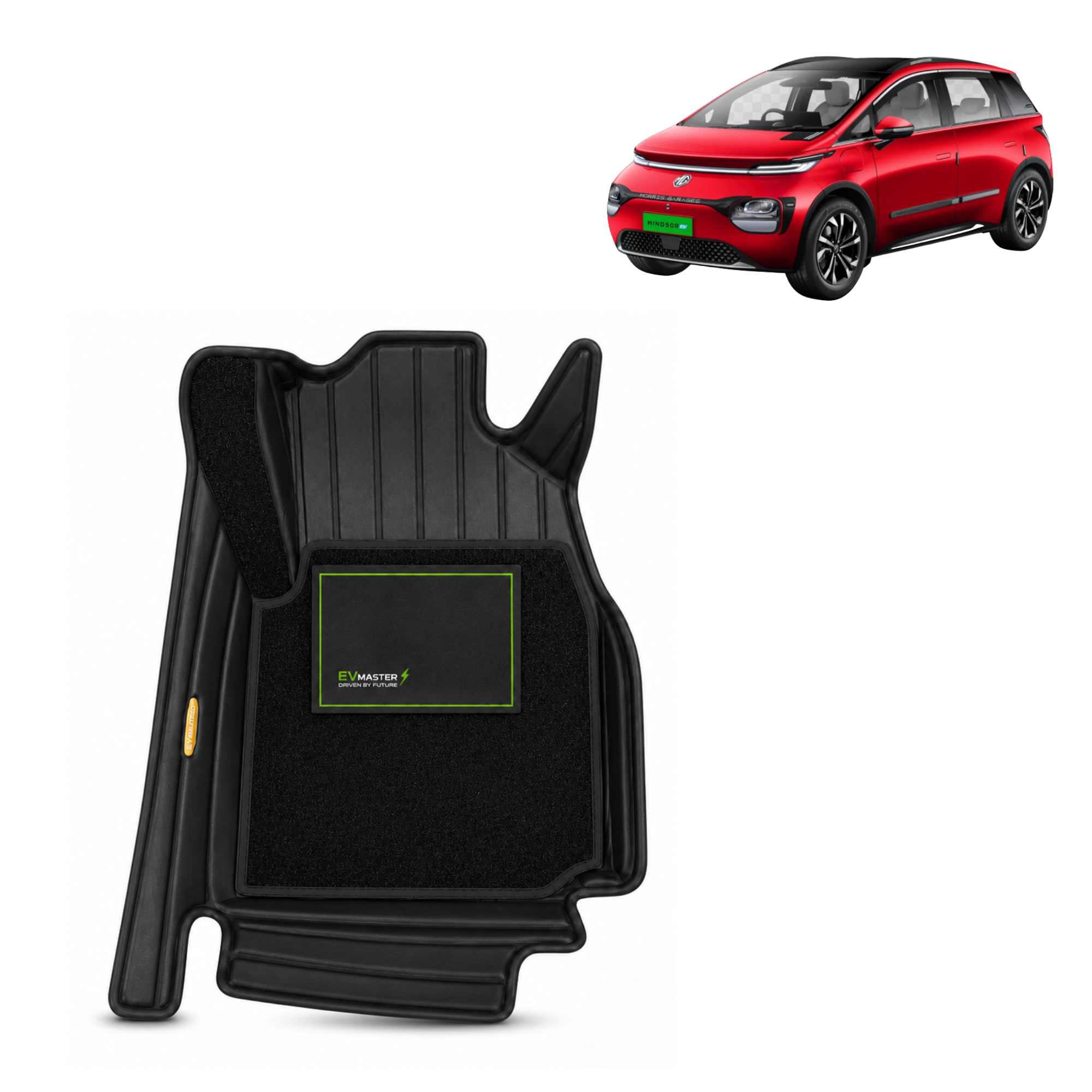 Car Floor Mats for MG Windsor EV Hybrid (2026 Onwards) Complete Set | All Weather 11D Luxury Premium Car Mat
