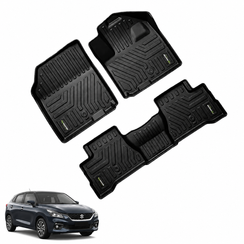 Car Floor Mats for Maruti Baleno Hybrid (2026 Onwards) Complete Set | All Weather 5D Luxury Premium Car Mat