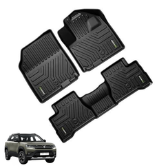 Car Floor Mats for Maruti Suzuki Brezza Hybrid (2026 Onwards) Complete Set | All Weather 5D Luxury Premium Car Mat