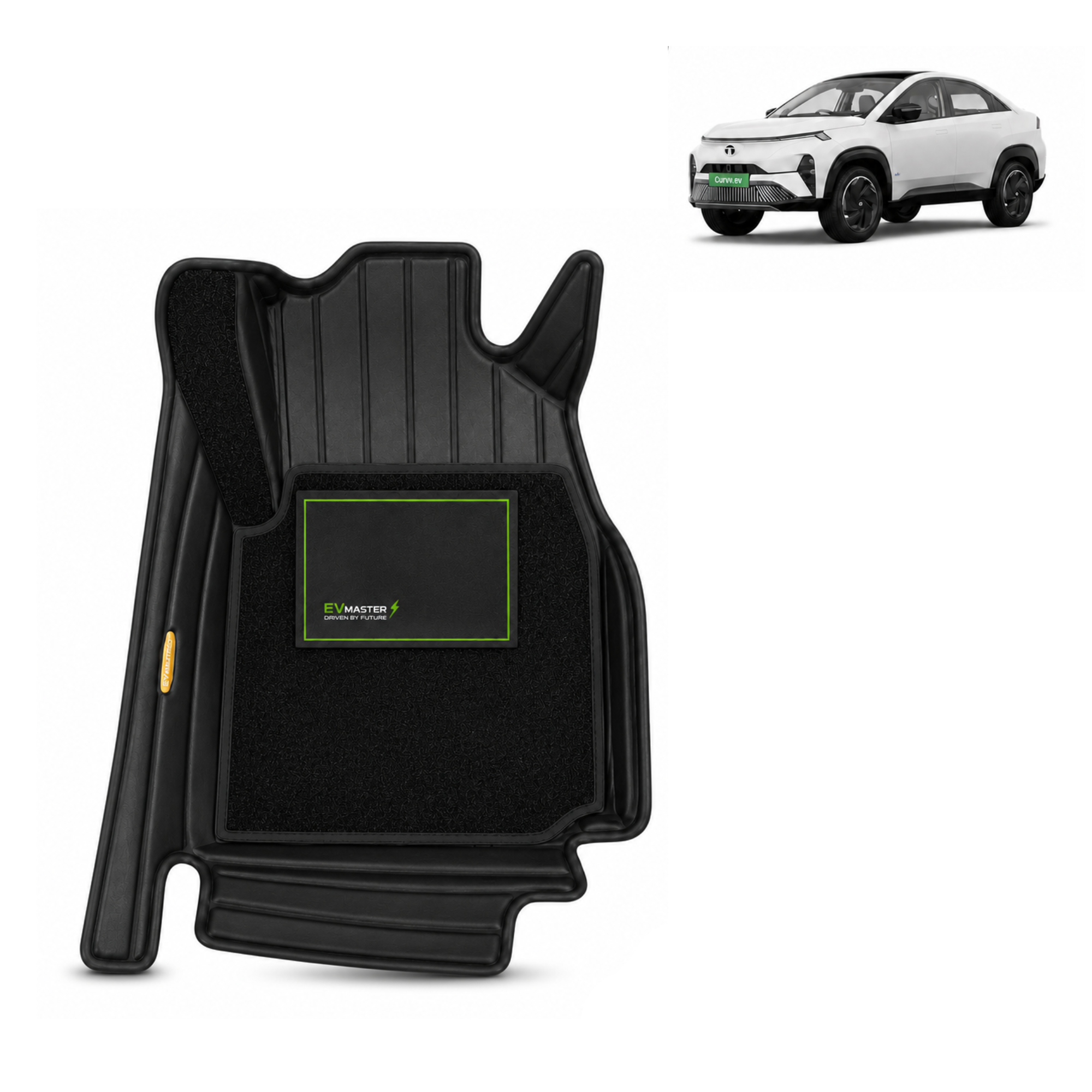 Car Floor Mats for Tata CURVV EV Hybrid (2026 Onwards) Complete Set | All Weather 11D Luxury Premium Car Mat