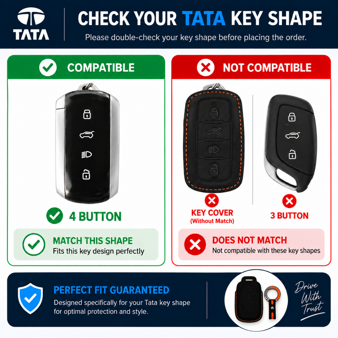 Tata Harrier Safari Sierra Curvv key shape compatibility guide