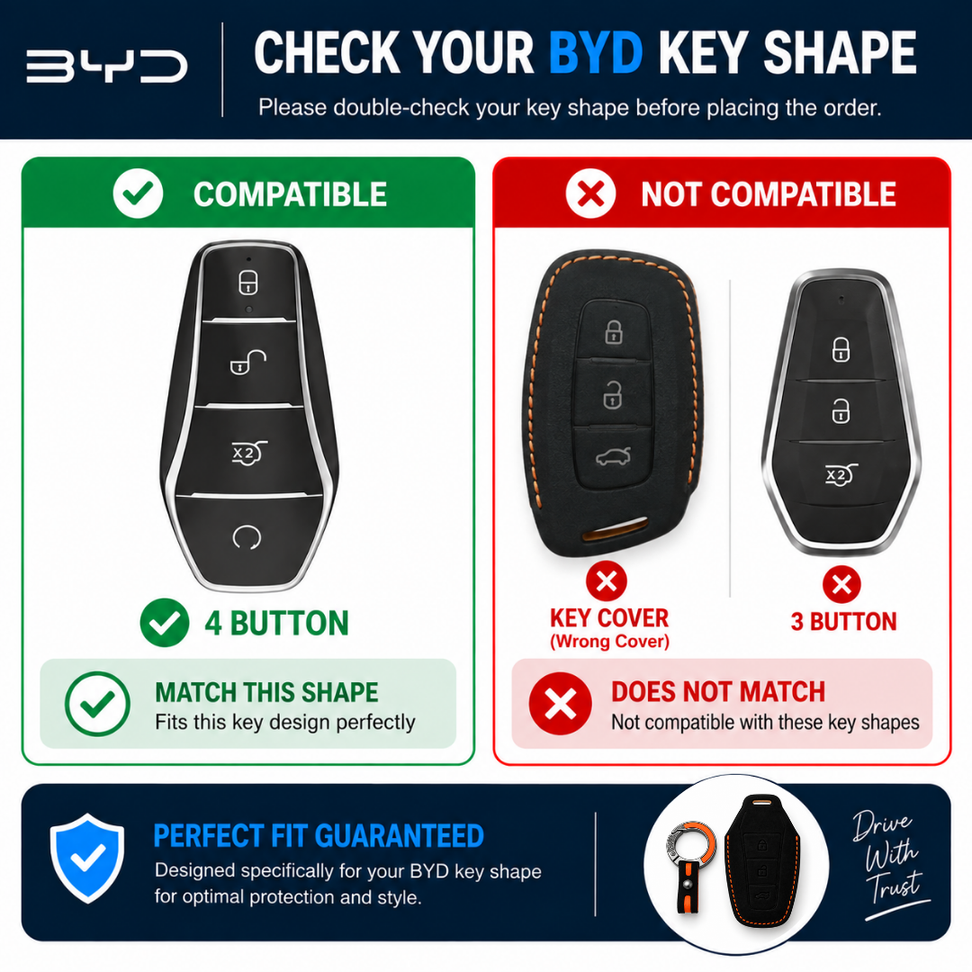 BYD 4 Button key shape compatibility guide