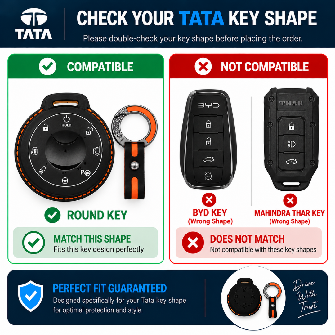 Tata Harrier EV Sierra EV key shape compatibility guide