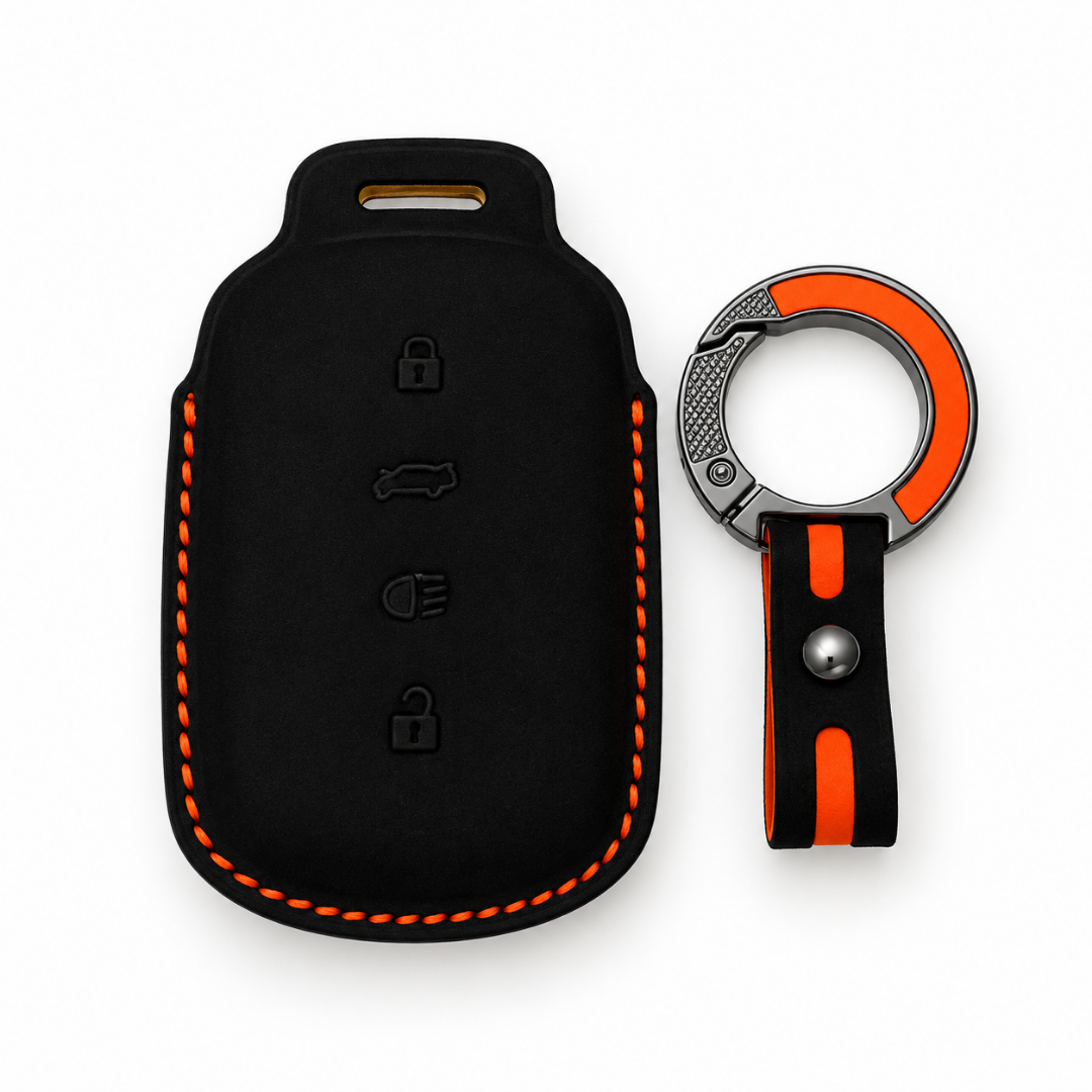 EV Master Leather Key Cover for Tata Harrier Safari Sierra Curvv