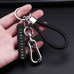 Number Plate Keychain Anti loss with hook