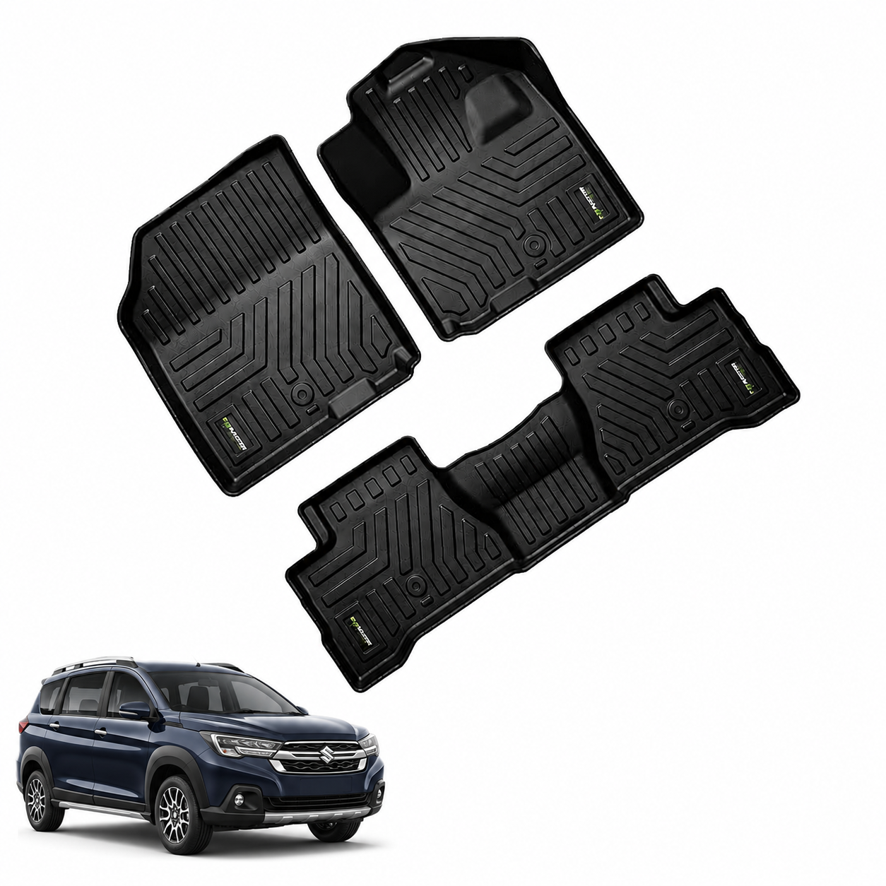 Car Floor Mats for Maruti XL6 Hybrid (2026 Onwards) Complete Set | All Weather 5D Luxury Premium Car Mat