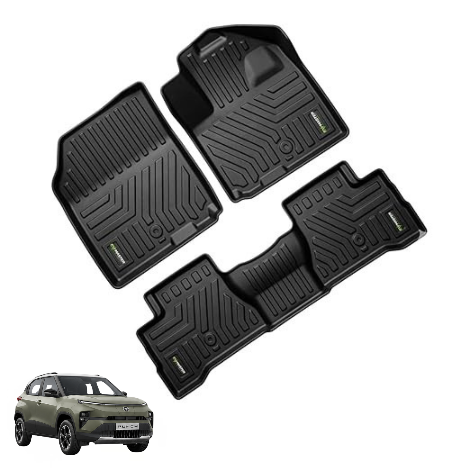 EV Car Floor Mats Compatible with Tata Punch EV, Waterproof and Washable Car Foot Mat